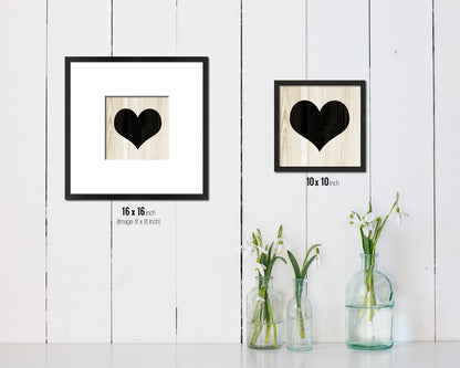 Heart Punctuation Symbol Framed Print Home Decor Wall Art Teacher Gifts