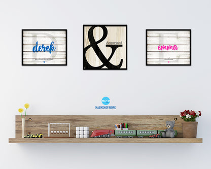 Ampersand Punctuation Symbol Framed Print Home Decor Wall Art Teacher Gifts