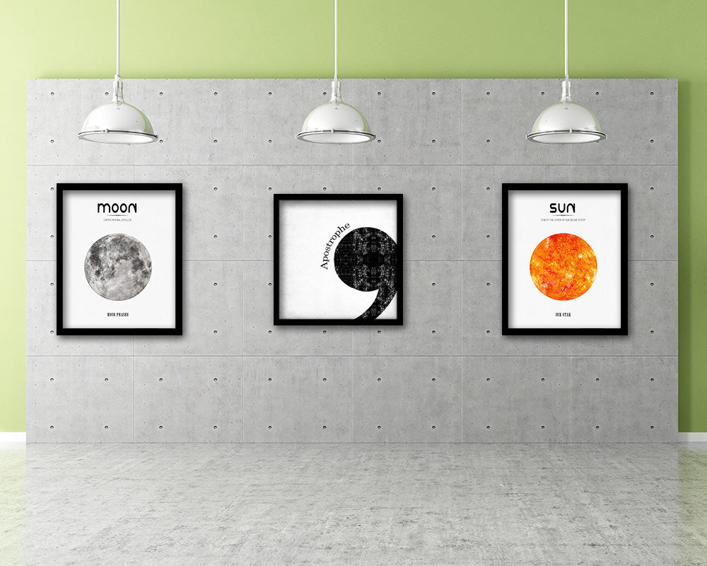 Apostrophe Punctuation Symbol Framed Print Home Decor Wall Art Teacher Gifts