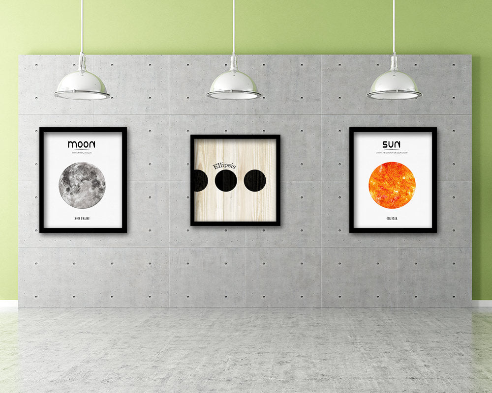 Ellipsis Punctuation Symbol Framed Print Home Decor Wall Art Teacher Gifts