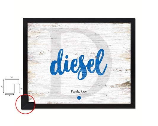 Diesel Personalized Bible Name Plate Framed Print Art Kids Baby Room Wall Decor Gifts
