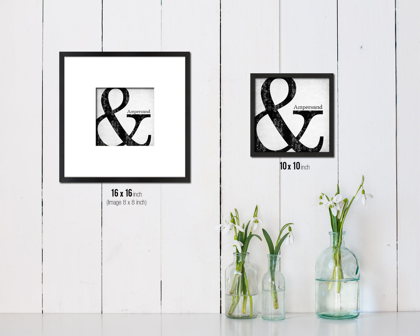 Ampersand Punctuation Symbol Framed Print Home Decor Wall Art Teacher Gifts