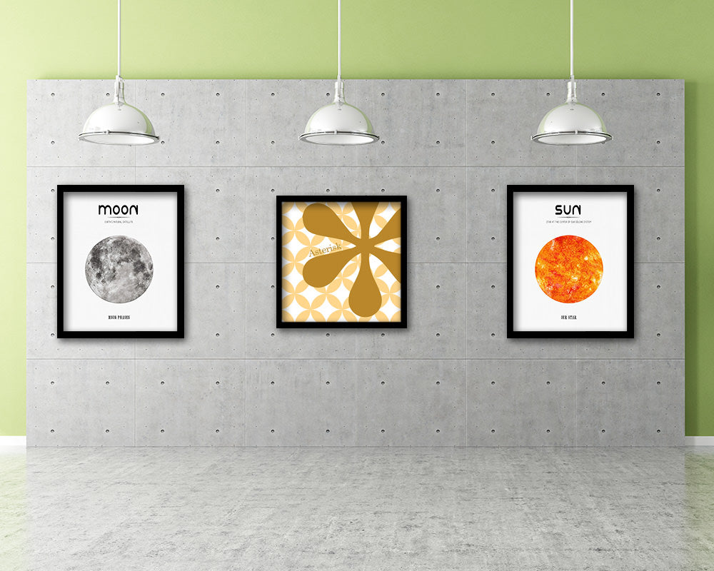 Asterisk Punctuation Symbol Framed Print Home Decor Wall Art Teacher Gifts