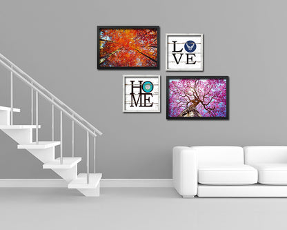 South Dakota State Flag Home Sign Framed Print Decor Wall Art Gifts