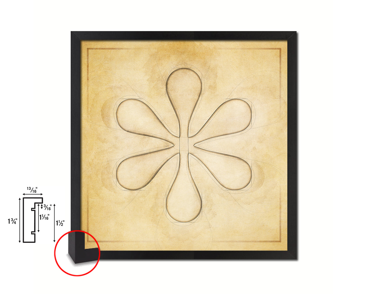 Asterisk Punctuation Symbol Framed Print Home Decor Wall Art Teacher Gifts