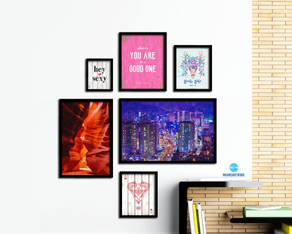Seuol South Korea Gangnam District Landscape Painting Print Art Frame Home Wall Decor Gifts