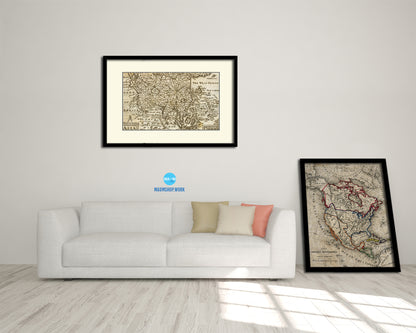 Asia John Speed 1675 Old Map Framed Print Art Wall Decor Gifts