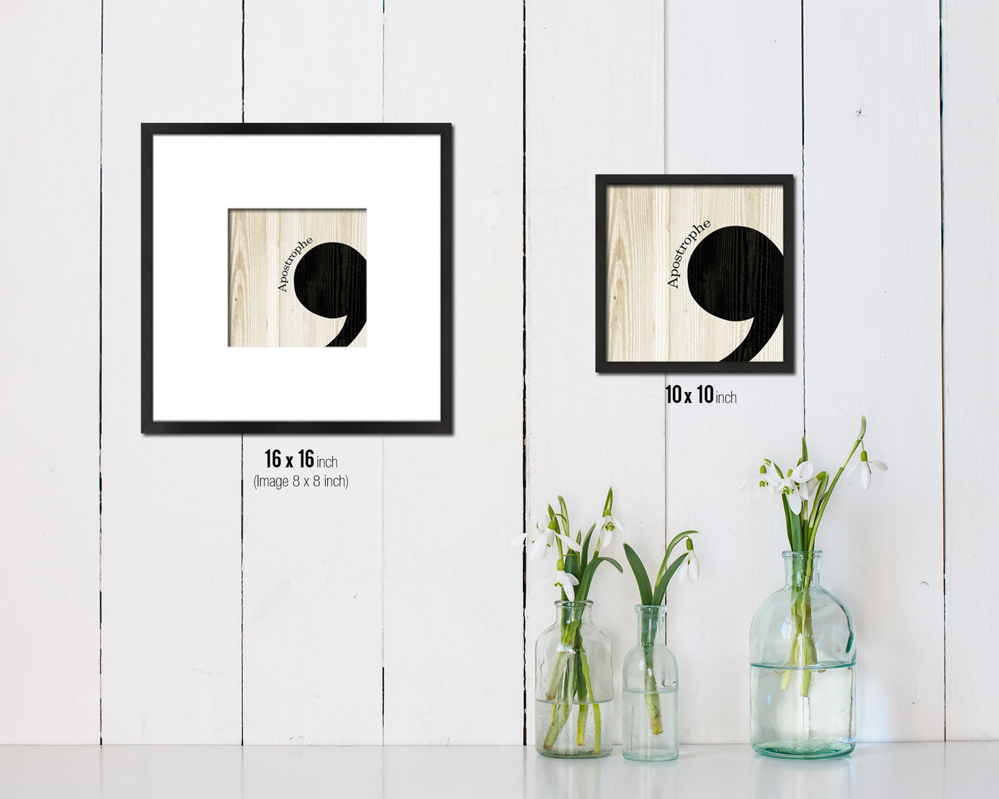 Apostrophe Punctuation Symbol Framed Print Home Decor Wall Art Teacher Gifts