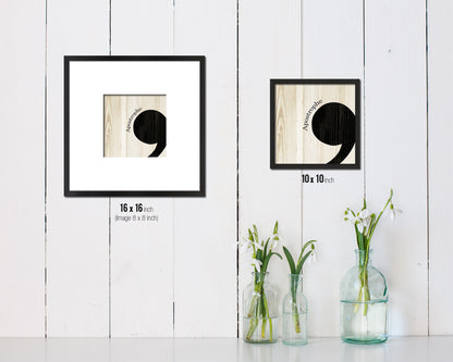 Apostrophe Punctuation Symbol Framed Print Home Decor Wall Art Teacher Gifts
