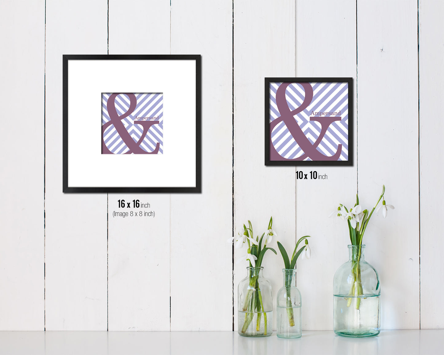 Ampersand Punctuation Symbol Framed Print Home Decor Wall Art Teacher Gifts