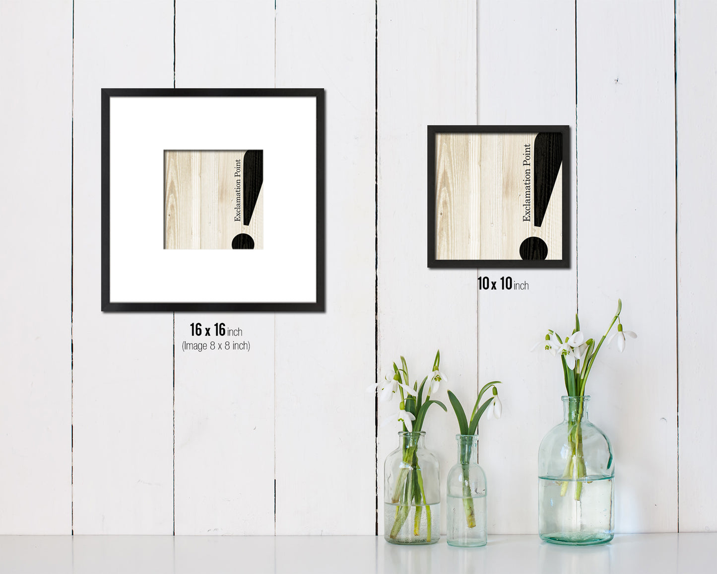 Exclamation Punctuation Symbol Framed Print Home Decor Wall Art Teacher Gifts