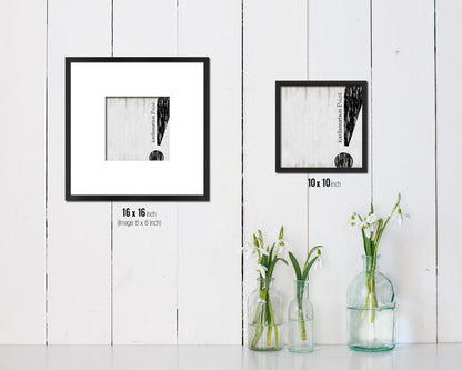 Exclamation Punctuation Symbol Framed Print Home Decor Wall Art Teacher Gifts