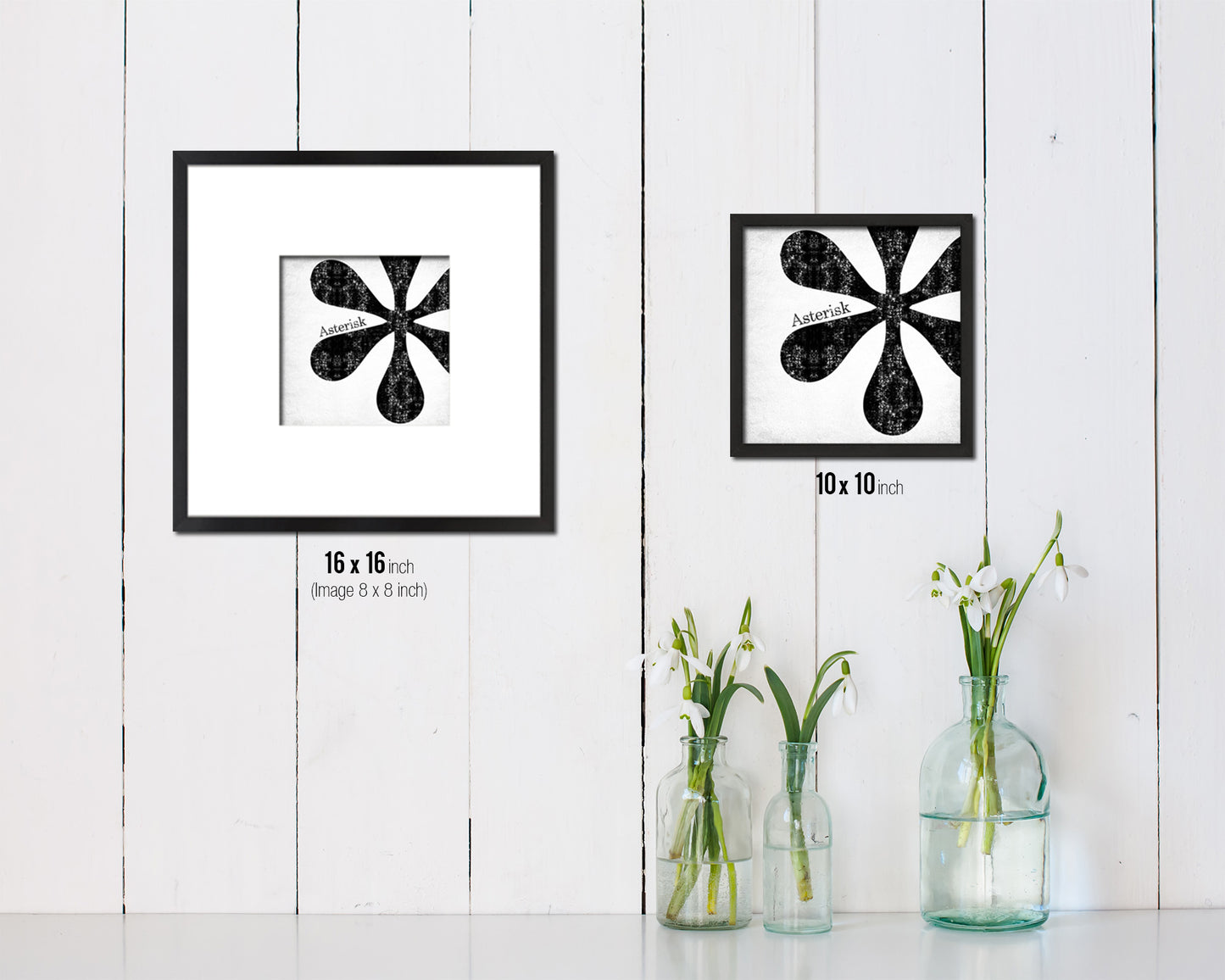 Asterisk Punctuation Symbol Framed Print Home Decor Wall Art Teacher Gifts