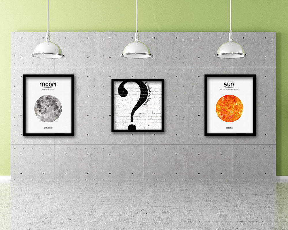 Quotation Mark Punctuation Symbol Framed Print Home Decor Wall Art Teacher Gifts