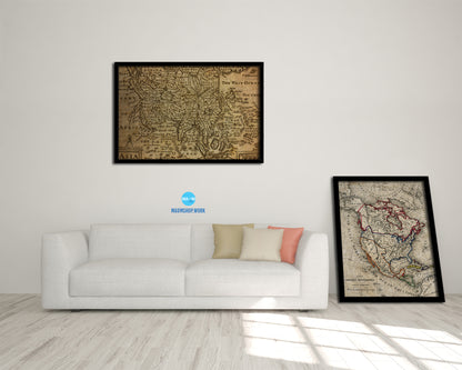 Asia John Speed 1675 Vintage Map Framed Print Art Wall Decor Gifts