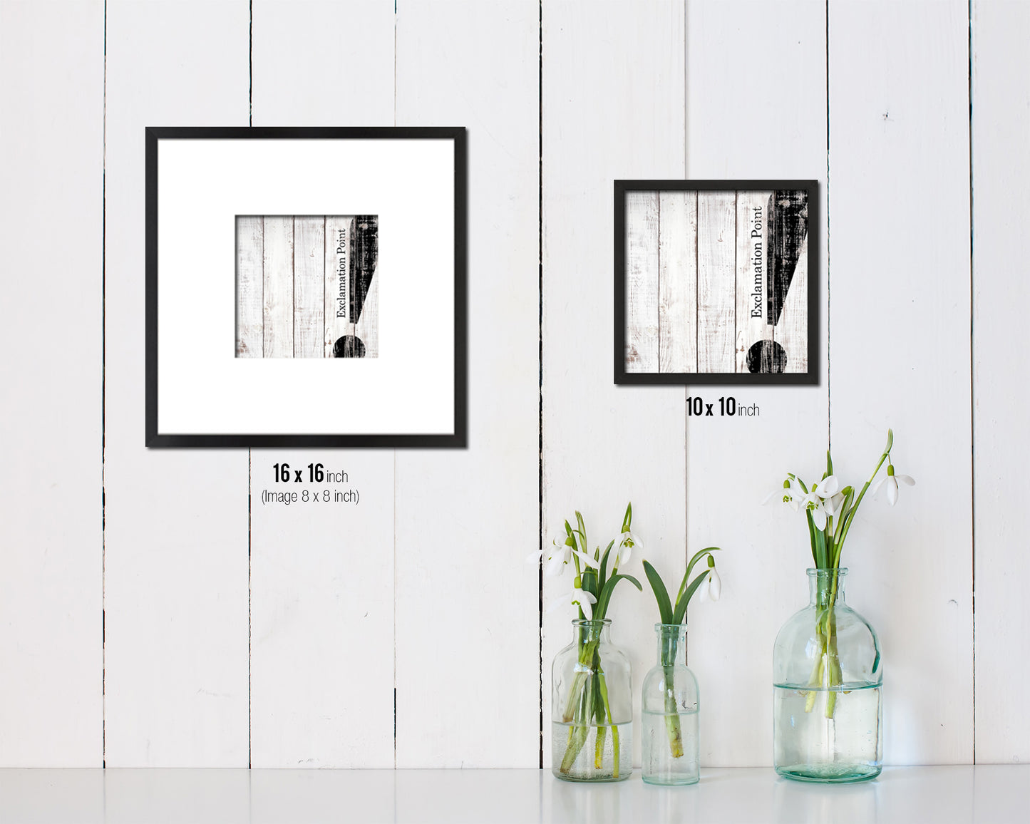 Exclamation Punctuation Symbol Framed Print Home Decor Wall Art Teacher Gifts