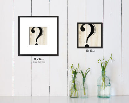Quotation Mark Punctuation Symbol Framed Print Home Decor Wall Art Teacher Gifts
