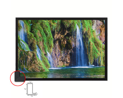 Waterfall Croatia Plitvice Lakes National Park Landscape Painting Print Art