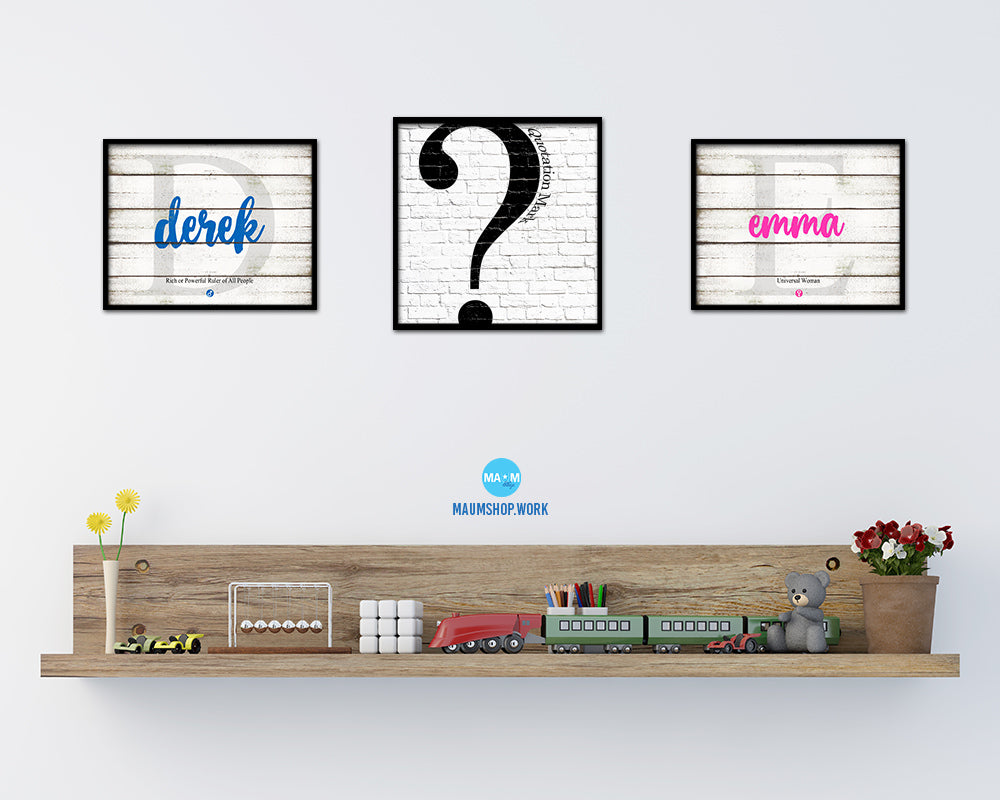 Quotation Mark Punctuation Symbol Framed Print Home Decor Wall Art Teacher Gifts