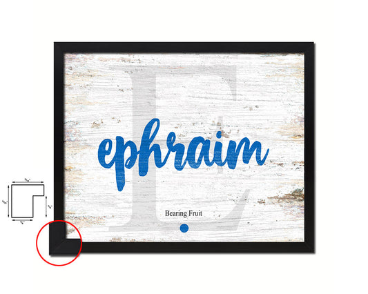 Ephraim Personalized Bible Name Plate Framed Print Art Kids Baby Room Wall Decor Gifts