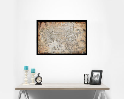 Asia Willem Blaeu Amsterdam 1640 Antique Map Framed Print Art Wall Decor Gifts