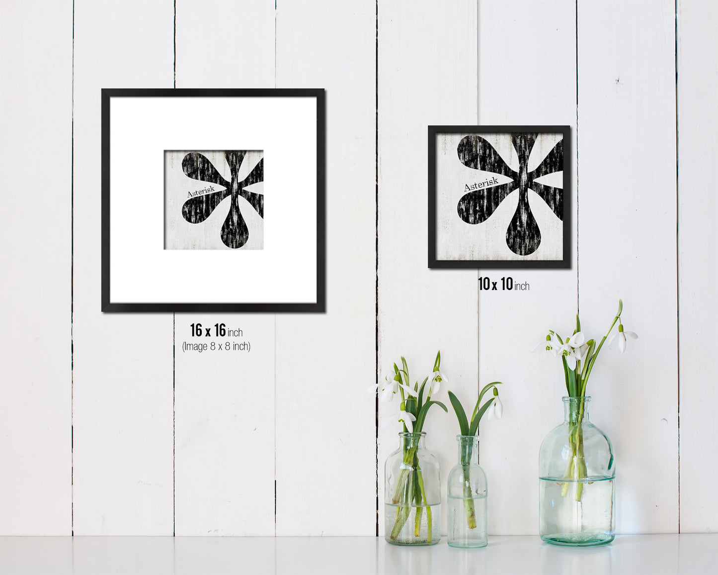 Asterisk Punctuation Symbol Framed Print Home Decor Wall Art Teacher Gifts
