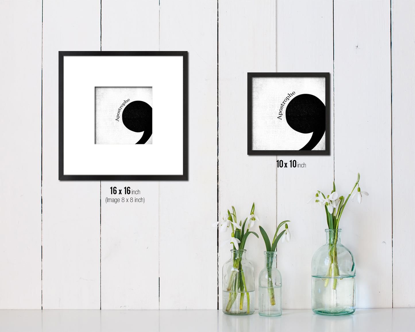 Apostrophe Punctuation Symbol Framed Print Home Decor Wall Art Teacher Gifts