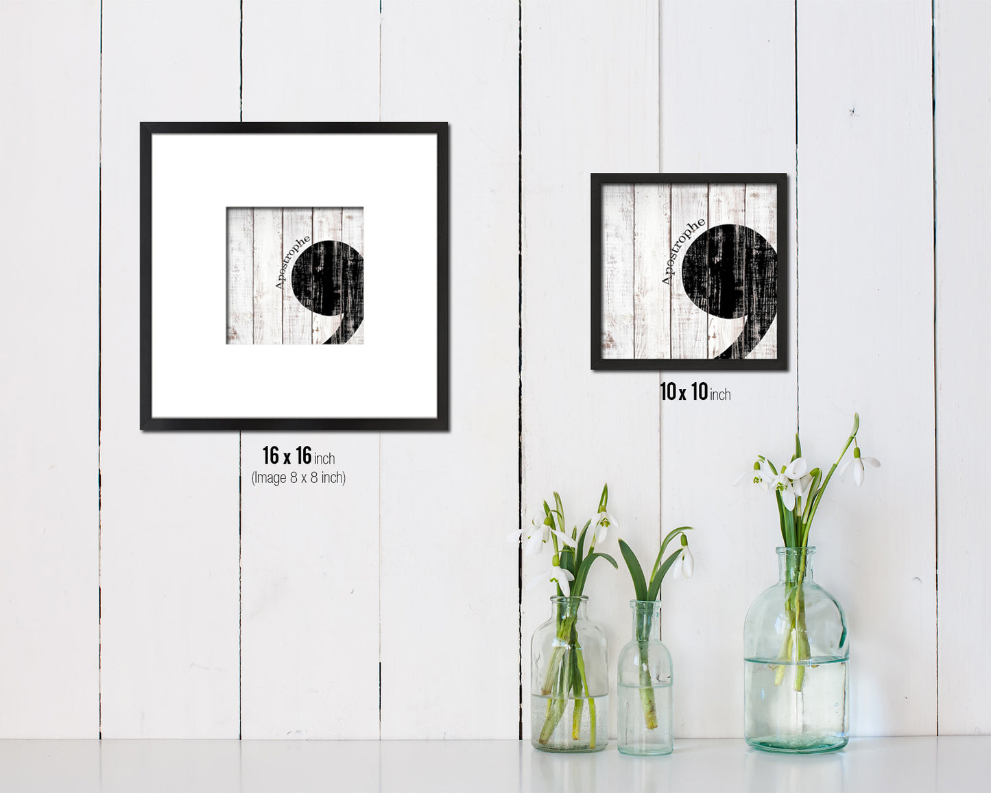 Apostrophe Punctuation Symbol Framed Print Home Decor Wall Art Teacher Gifts