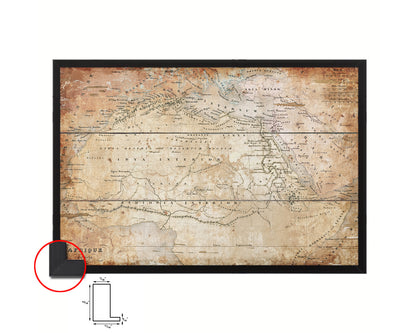 Africa Antique Map Framed Print Art Wall Decor Gifts