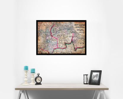 Venezuela Antique Map Framed Print Art Wall Decor Gifts