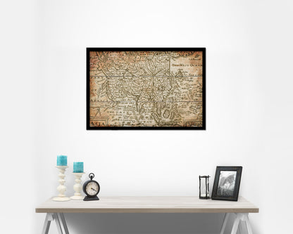 Asia John Speed 1675 Antique Map Framed Print Art Wall Decor Gifts