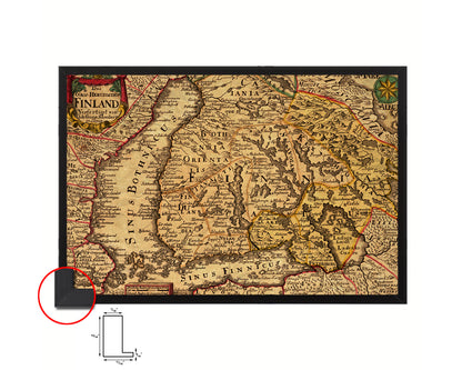 Finland Centuries Historical Map Framed Print Art Wall Decor Gifts