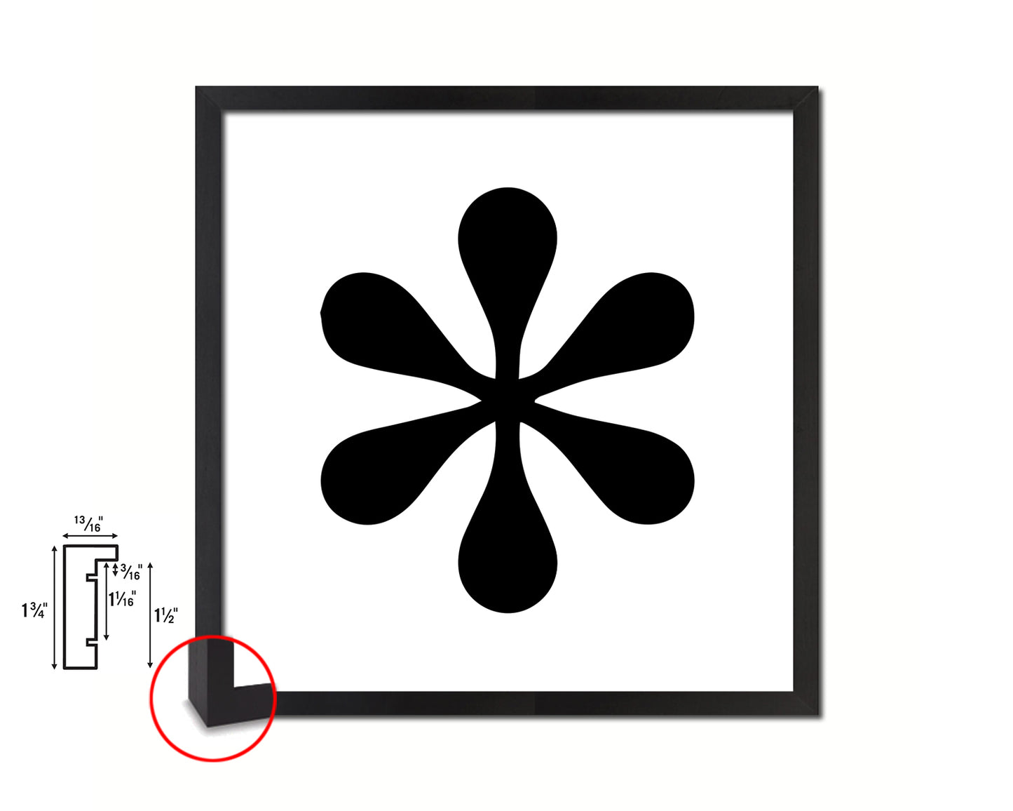 Asterisk Punctuation Symbol Framed Print Home Decor Wall Art Teacher Gifts