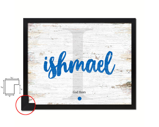 Isaiah Personalized Bible Name Plate Framed Print Art Kids Baby Room Wall Decor Gifts