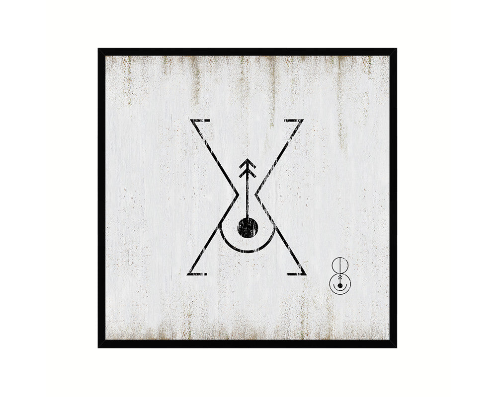 Letter X Custom Scrabble Sign Framed Prints Wall Art Decor Gifts, White Wash