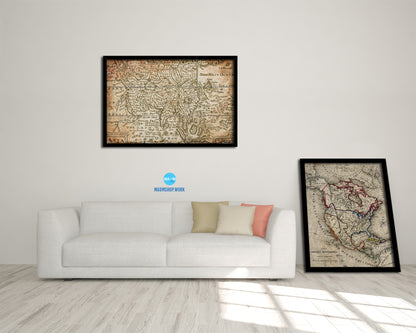 Asia John Speed 1675 Antique Map Framed Print Art Wall Decor Gifts
