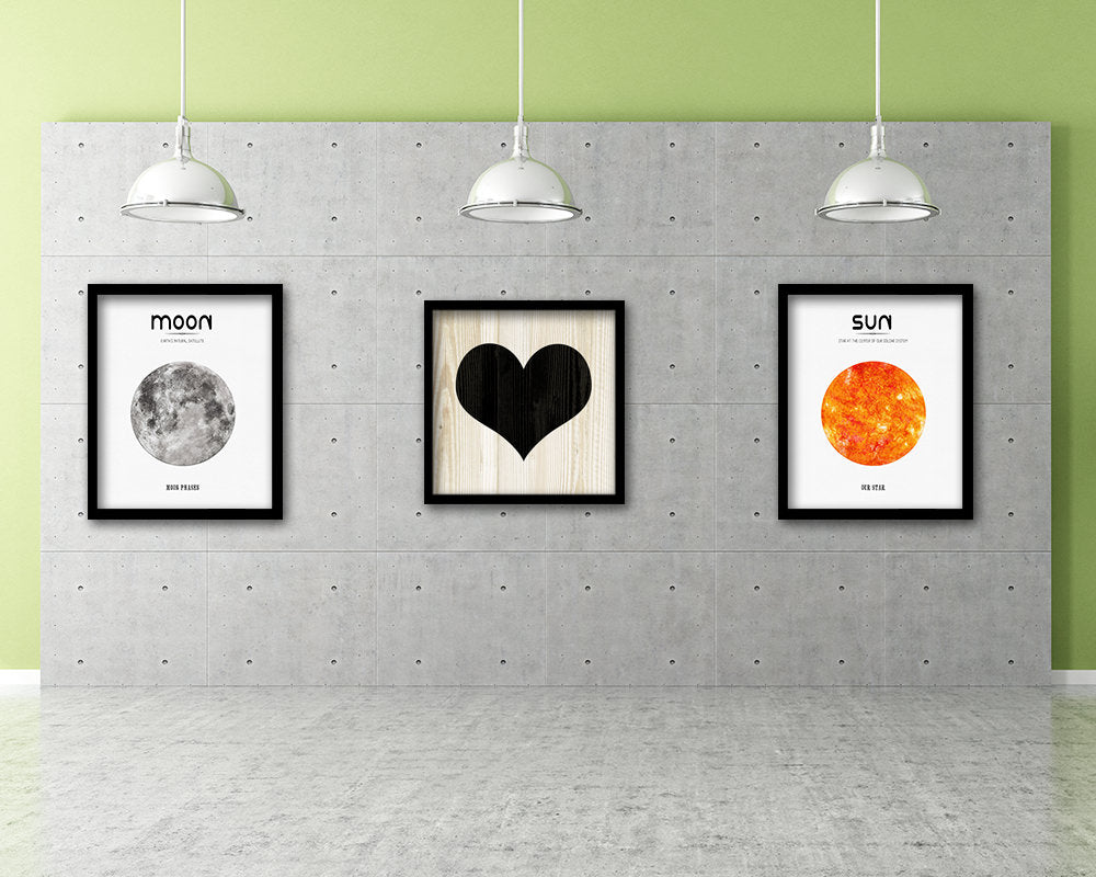 Heart Punctuation Symbol Framed Print Home Decor Wall Art Teacher Gifts