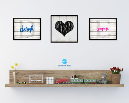 Heart Punctuation Symbol Framed Print Home Decor Wall Art Teacher Gifts
