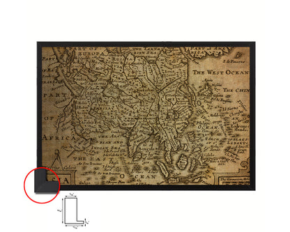 Asia John Speed 1675 Vintage Map Framed Print Art Wall Decor Gifts