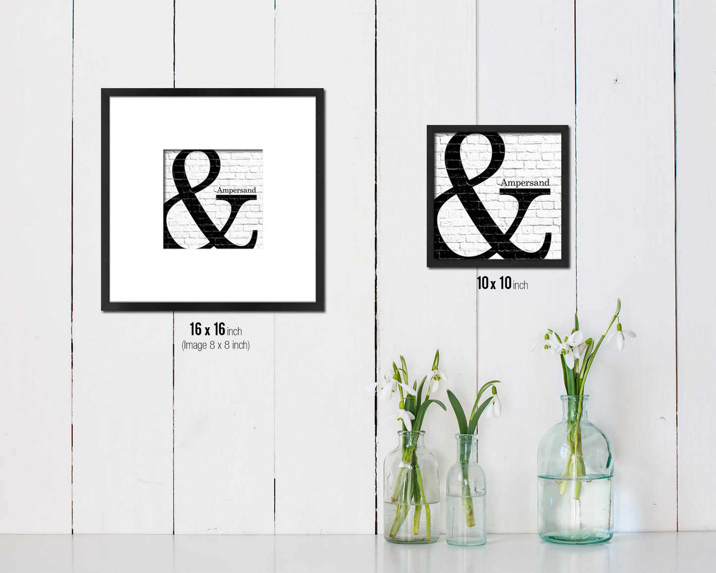 Ampersand Punctuation Symbol Framed Print Home Decor Wall Art Teacher Gifts