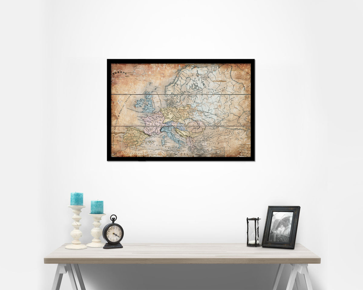 Europe Ancienne Antique Map Framed Print Art Wall Decor Gifts