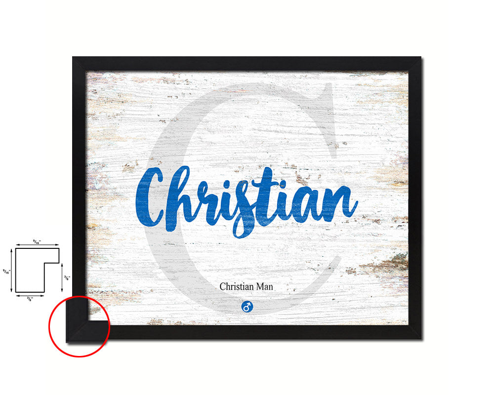 Christian Personalized Bible Name Plate Framed Print Art Kids Baby Room Wall Decor Gifts
