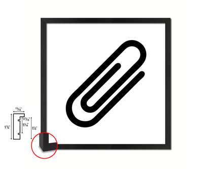 Clip Punctuation Symbol Framed Print Home Decor Wall Art Teacher Gifts