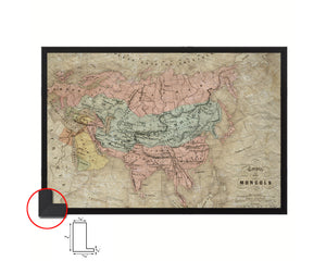 Mongolian Empire Asia Historical Map Framed Print Art Wall Decor Gifts