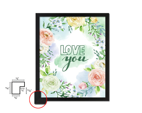Love you Mother's Day Framed Print Home Decor Wall Art Gifts