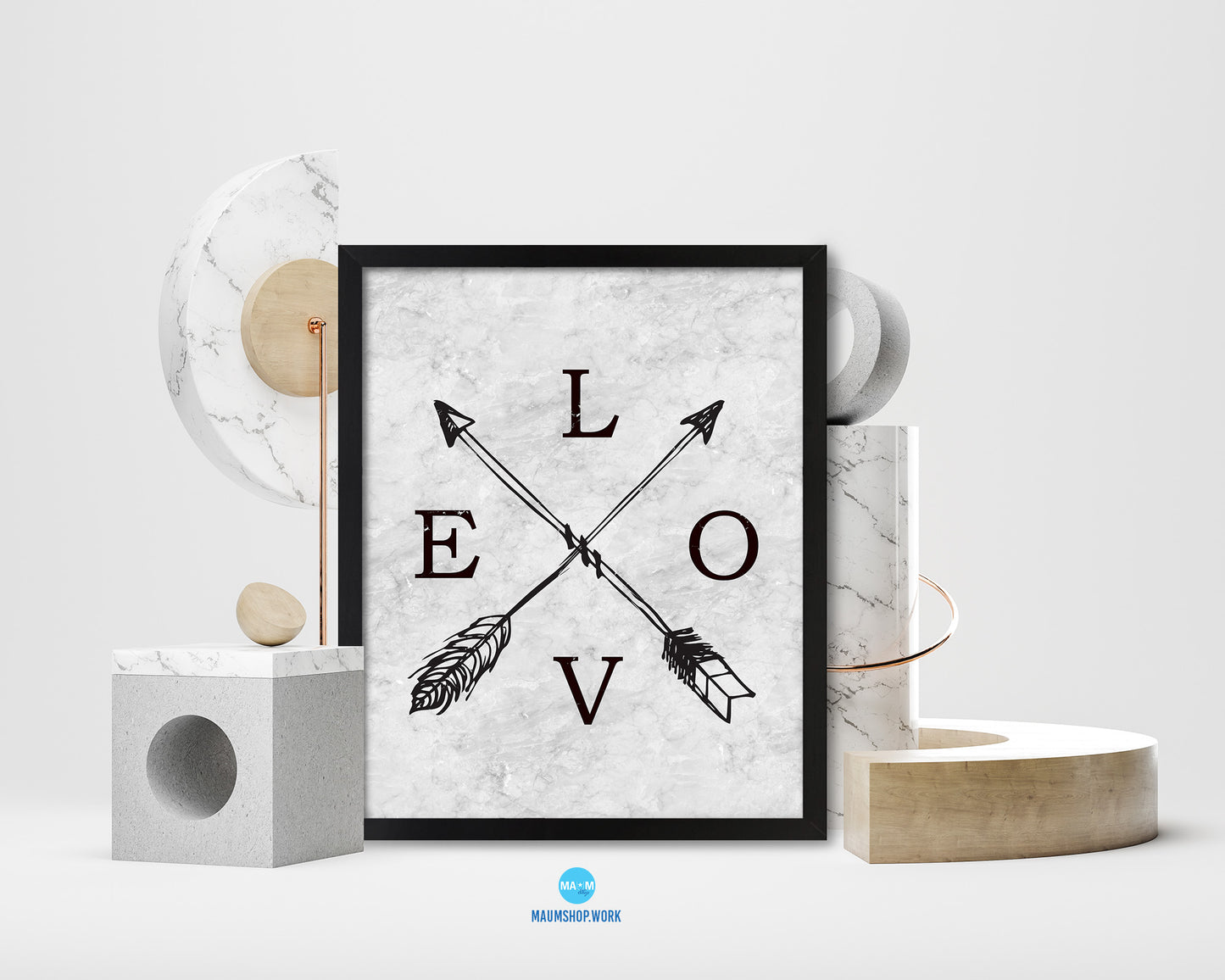 LOVE Quote Framed Print Wall Art Decor Gifts