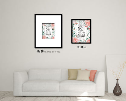 I once was lost but now I'm found White Wash Quote Framed Print Wall Decor Art