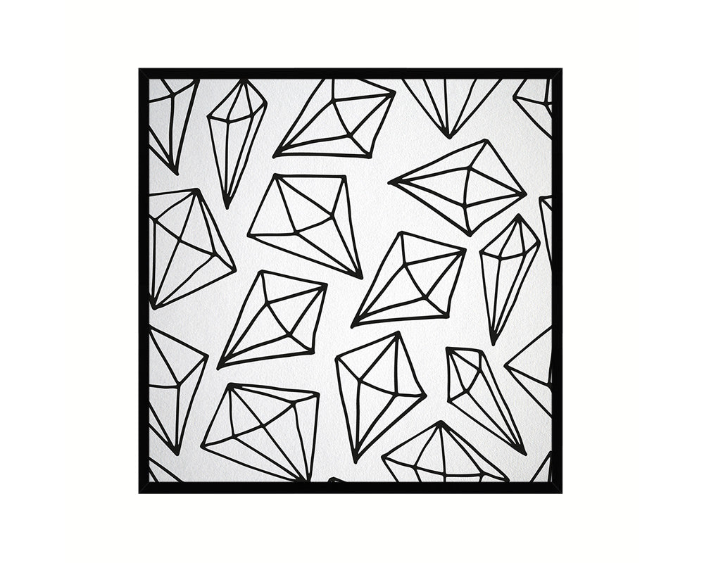 Shape Abstract Artwork Wood Frame Gifts Modern Wall Decor Art Prints