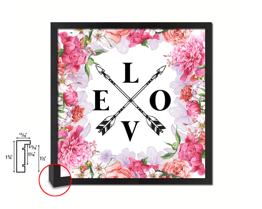LOVE Quote Framed Print Home Decor Wall Art Gifts
