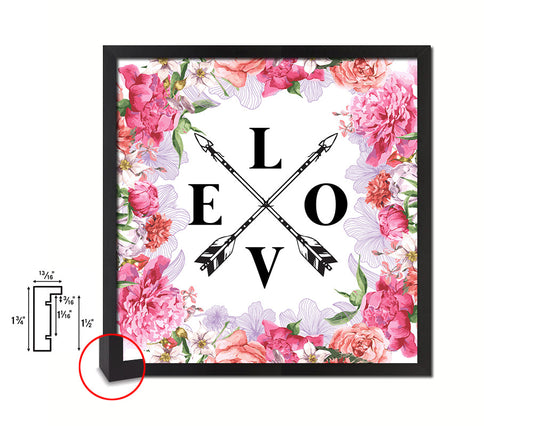 LOVE Quote Framed Print Home Decor Wall Art Gifts
